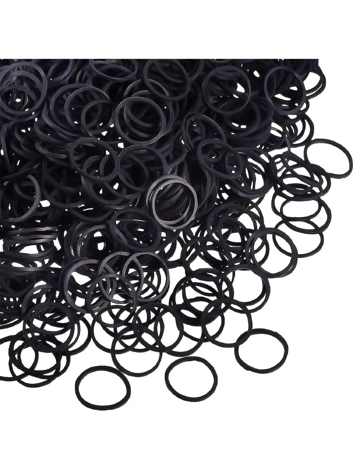 1000 Pcs Mini Rubber Hair Ties, Soft Elastic Bands for Women Braids, Ponytails, Beard Small Braids, Wedding Hairstyles etc., Elastic Hair Accessory