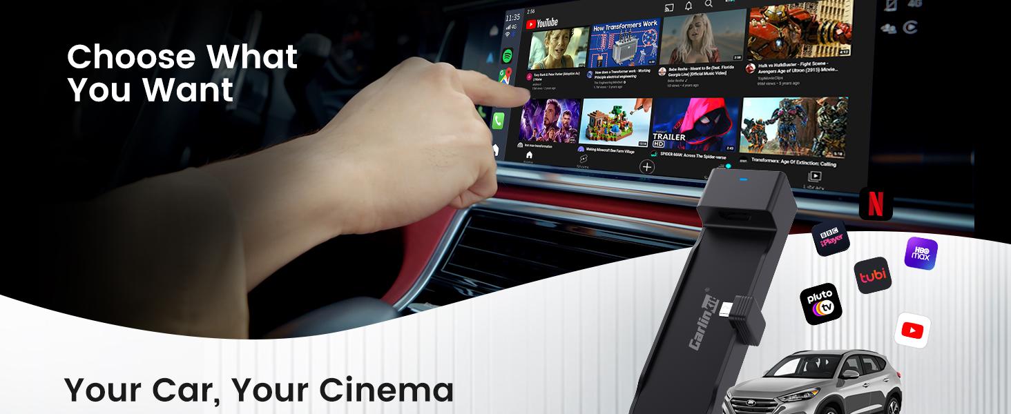 【TikTokShopBlackFriday】Carlinkit Fire Drive | HDMI Adapter for wired CarPlay | Supports Fire TV, Netflix & YouTube, Upgrade Your CarPlay – Stream Netflix, YouTube, Disney+, and more