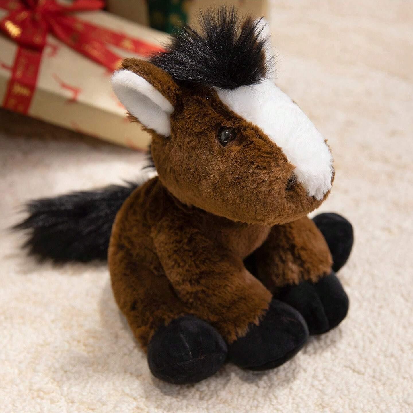 Jungle Animal Plush Toys - Soft Stuffed Animals (Lion, Koala, Elephant, Raccoon, Bear) for Kids & Toddlers, 9" Huggable Wildlife Plushies, Soft Cuddly Gift, Baby Shower Gift & Nursery Decor, Christmas Decor