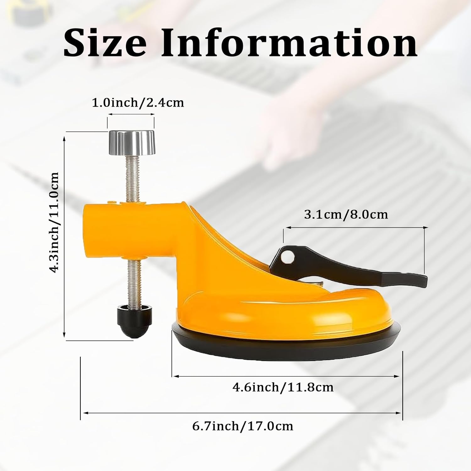 2 Pack Adjustable Height Setter, Professional Countertop Leveling Lool, Countertop Leveling Tool for Flooring Gap Fix, Stone Slab Alignment, Repair & Seam Leveling