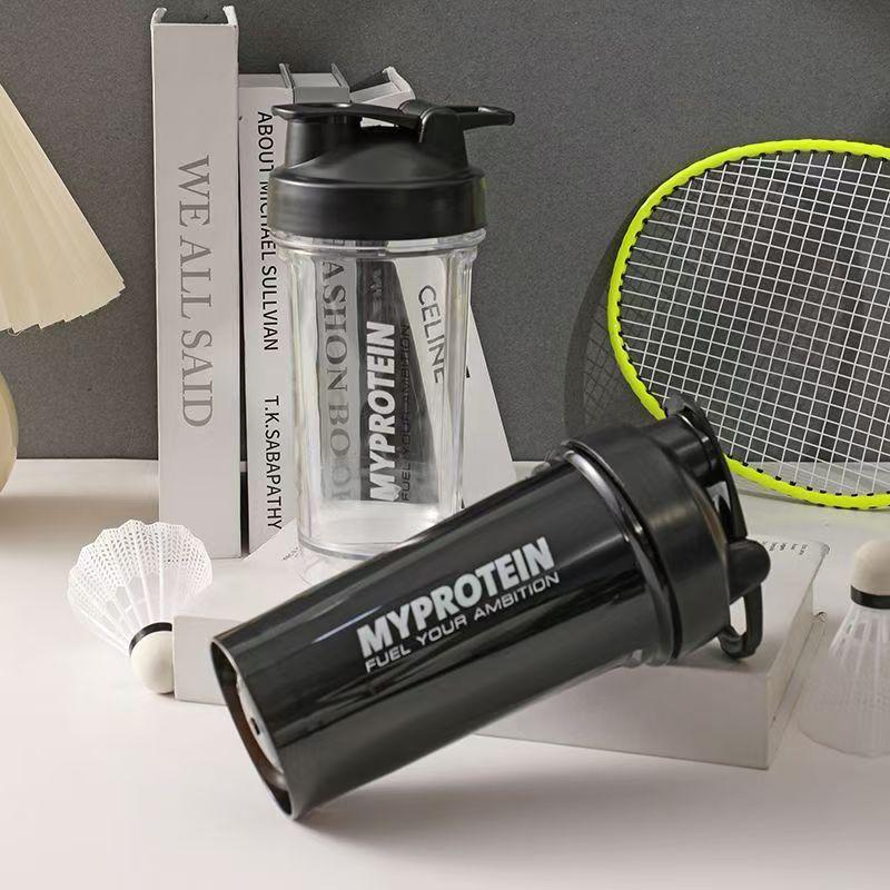 600ML High-Value Protein Powder Cup, Stylish Fitness Shaker Bottle, Includes 304 Stainless Steel Stirring Ball, Perfect for Gym & Home Use, Portable Sports Bottle, Sports Water Bottle#GLOBAL PICKS