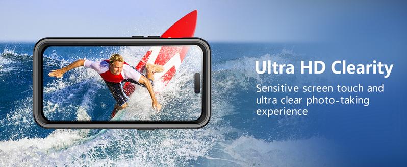 Temdan for iPhone 15 Pro/15 Pro Max Case waterproof Screen CameraLens Protector IP68 Protection Phonecase Cover Protective Smartphone Cellphone Shockproof