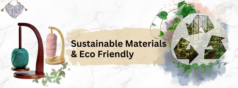 Wooden Yarn Winder with Magnetic Attachment Stable Base for Knitting & Crochet Projects High-Quality Wood Yarn Holder for Home Sewing Room