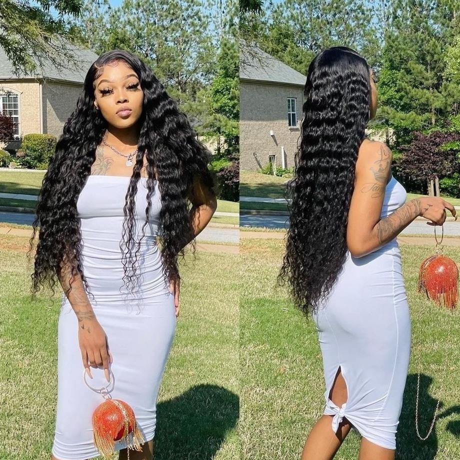 Glueless Wig Human Hair Deep Wave 6x4 5x5 9x6 Pre Cut Lace Wig Human Hair Ready To Wear Lace Closure Wigs for Women Transparent Lace Front Wig #TikTokShopFallDealsForYou #TikTokShopHolidayHaul