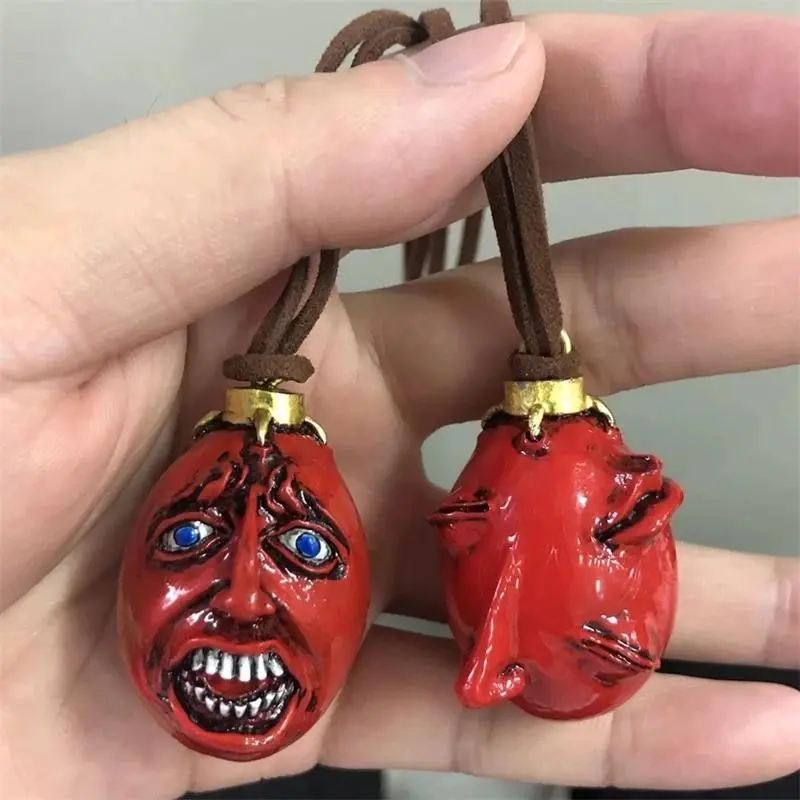 Anime Berserk Theme Unisex Key Chain & Egg Pendant Necklace - Guts Griffith Egg Of King Accessory for Car, Backpack Decoration
