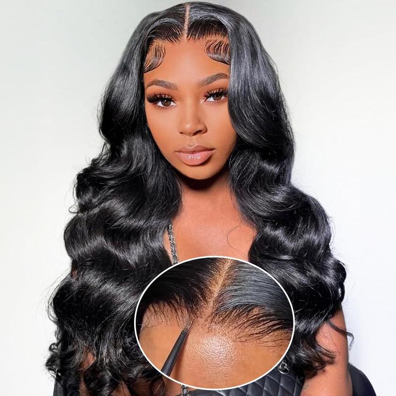 Bling Hair 5x5 Lace Closure Wigs Glueless Wig Human Hair Ready To Wear Bleach Knot 6x4 Body Wave Pre plucked Ready To Go Wigs Pre Cut Lace 180 Density #dealsforyoudays