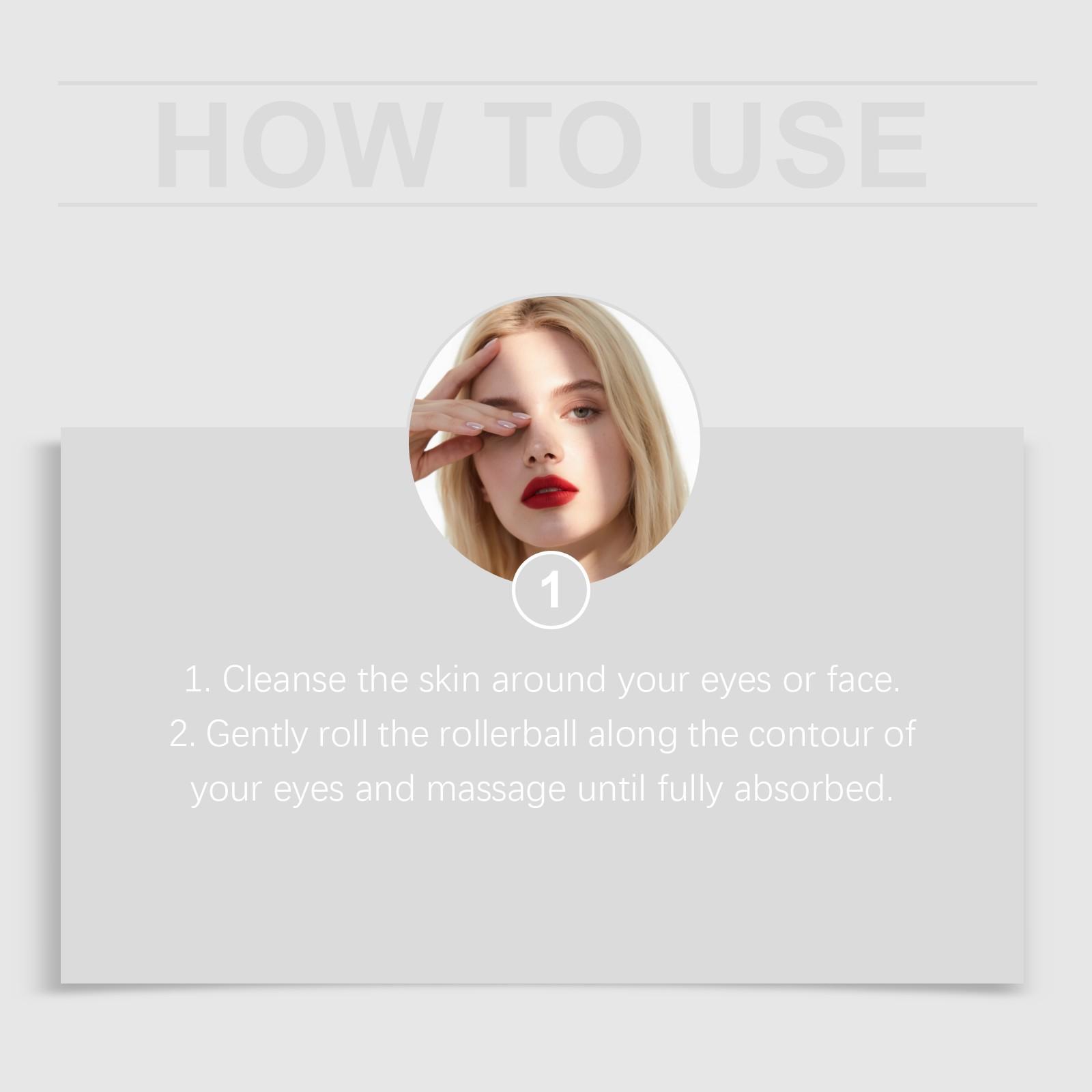 Revitalizing Rollerball Essence, Eye & Face Oil, Elasticity Boost, Brightening, Hydrating, Moisturizing, Radiant Skin Care