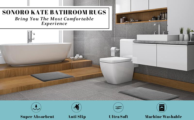 Memory Foam Bathroom Rugs-Soft and Non-Slip Bath Rugs, Machine Washable, Super Absorbent Velvet Bath Mats,Easier to Dry for Bathroom Rugs Microfiber Cozy Memory Foam Bathroom Rugs-Soft and Non-Slip Bath Rugs, Machine Washable, Super Absorbent Velvet Bath Mats,Easier to Dry for Bathroom Rugs Microfiber Cozy