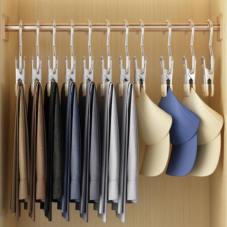 40pcs Boot Hangers for Closet, Hanging Hooks for Laundry, Towel Clips, Boot Organizer for Home and Travel, Clothespins for Pants Hats Socks Gloves