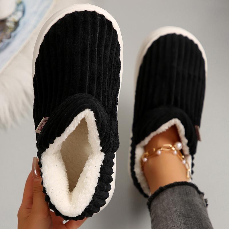 Slippers for Womens Warm Memory Foam Anti-Slip House Shoes Comfortable Cotton Slippers Home Bedroom Shoes Indoor & Outdoor