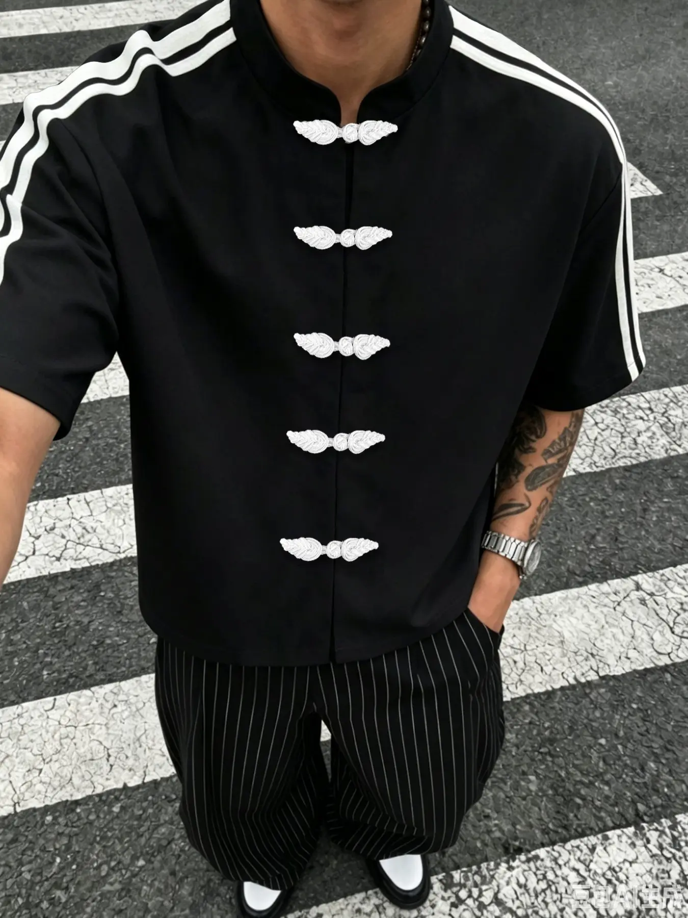 Men's Casual Short Sleeve Shirt, Loose, Oversized, Simple Solid Design, Streetwear Style, Pair with Jeans or Wide Leg Pants, Perfect for Daily Wear