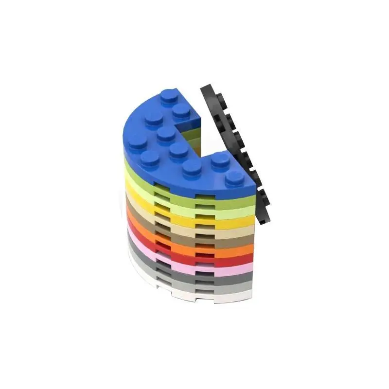 20pcs MOC compatible building block parts 18646 3x6 semi-circular special board DIY creative children's toy gift