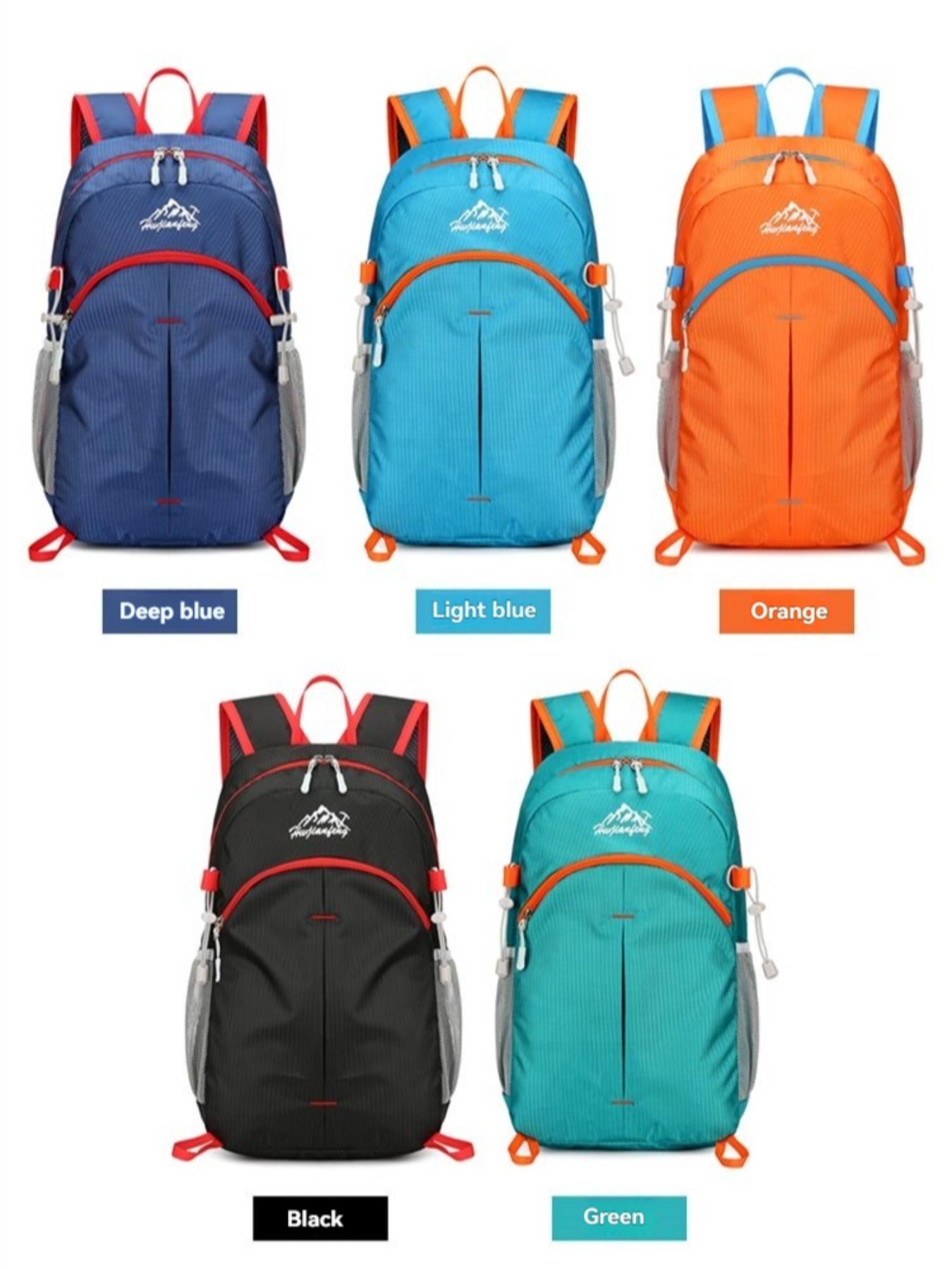 Outdoor Lightweight Foldable Backpack, Unisex Waterproof Durable Hiking Shoulder Bag, Portable Travel Camping Daily Use Bag