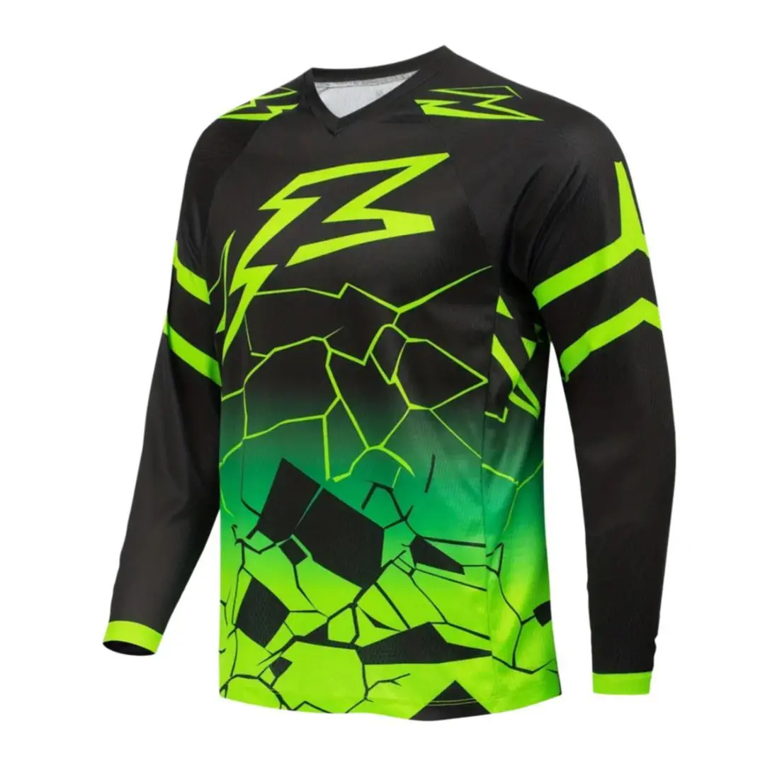 Long-Sleeve Motorcycle Jersey - Professional BMX, Enduro, Downhill MX, MTB Offroad Cycling Sports Wear, Speed Moto Sport Jersey Gear