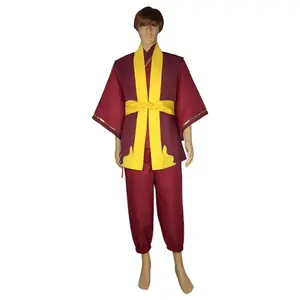 Avatar The Last Airbender Anime Cosplay Costume Zuko King's Prince Vest Pants Outfits Adult Men Halloween Disguise Uniform Suit