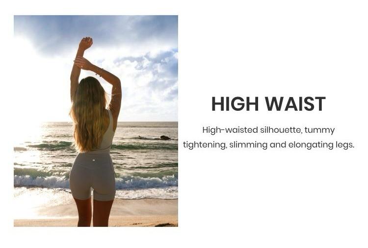 Colorfulkoala Women's Dreamlux High Waisted Yoga Shorts 6" Inseam Workout Tights Bike Shorts