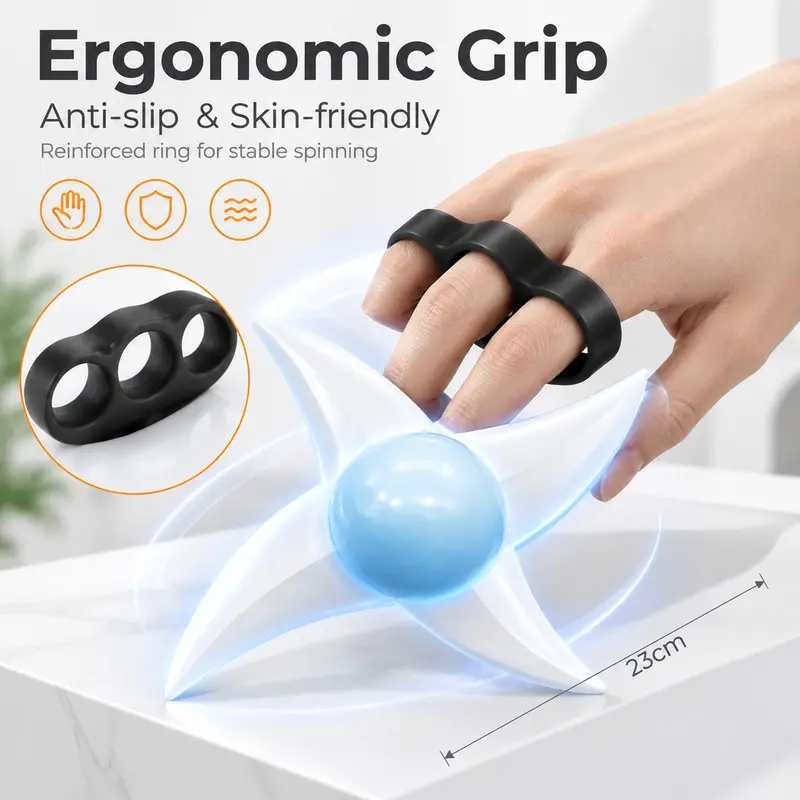 Spinning Light-Up Rasengan Wind Blade Shuriken Cosplay Prop, Rotating Glowing Ninja Shuriken Handheld Ornament, Kids Luminous Laser Sword Toy for Anime Cosplay, Role Play & Children Birthday Gift, Party Accessory