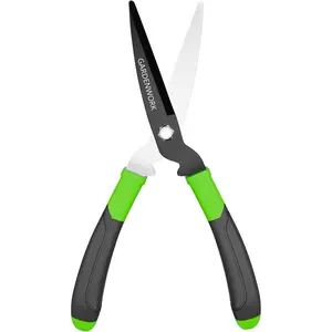 GARDENWORK Hedge Clippers Shears with Teflon Coated,High Carbon Steel Blades,Bush Cutters Trimmer with Comfort Grip Handles,Lightweight 16 in Garden Clippers for Gardening Yard