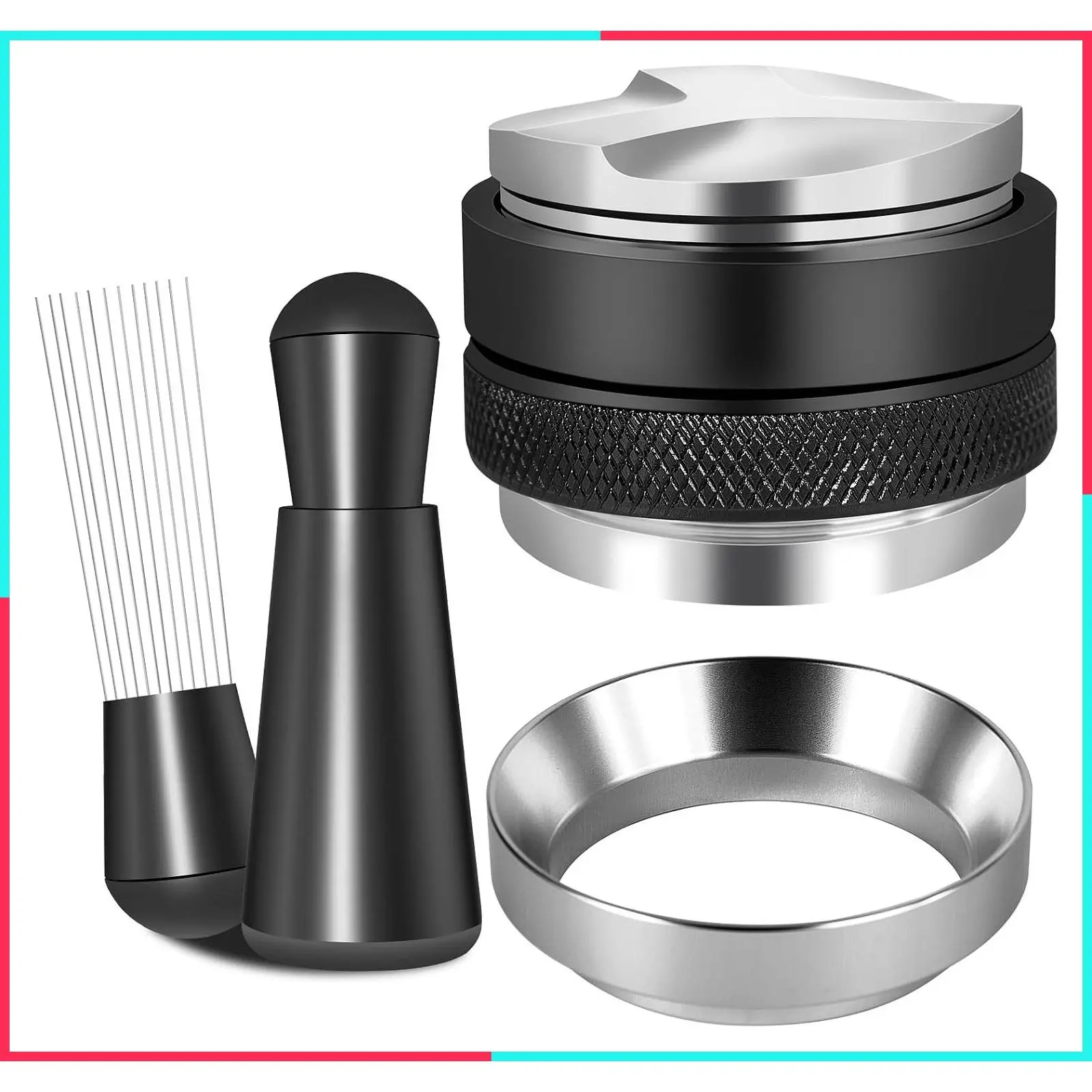 51mm Espresso Accessories Kit, Distributor, Tamper, WDT, Funnel
