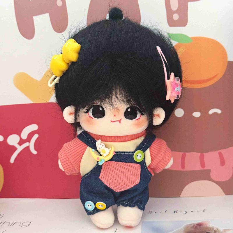 20cm Kawaii Plush Cotton Doll Idol Stuffed Super Star Figure Dolls No Attribute Crying Cotton Doll Can Change Clothes Kids Gift