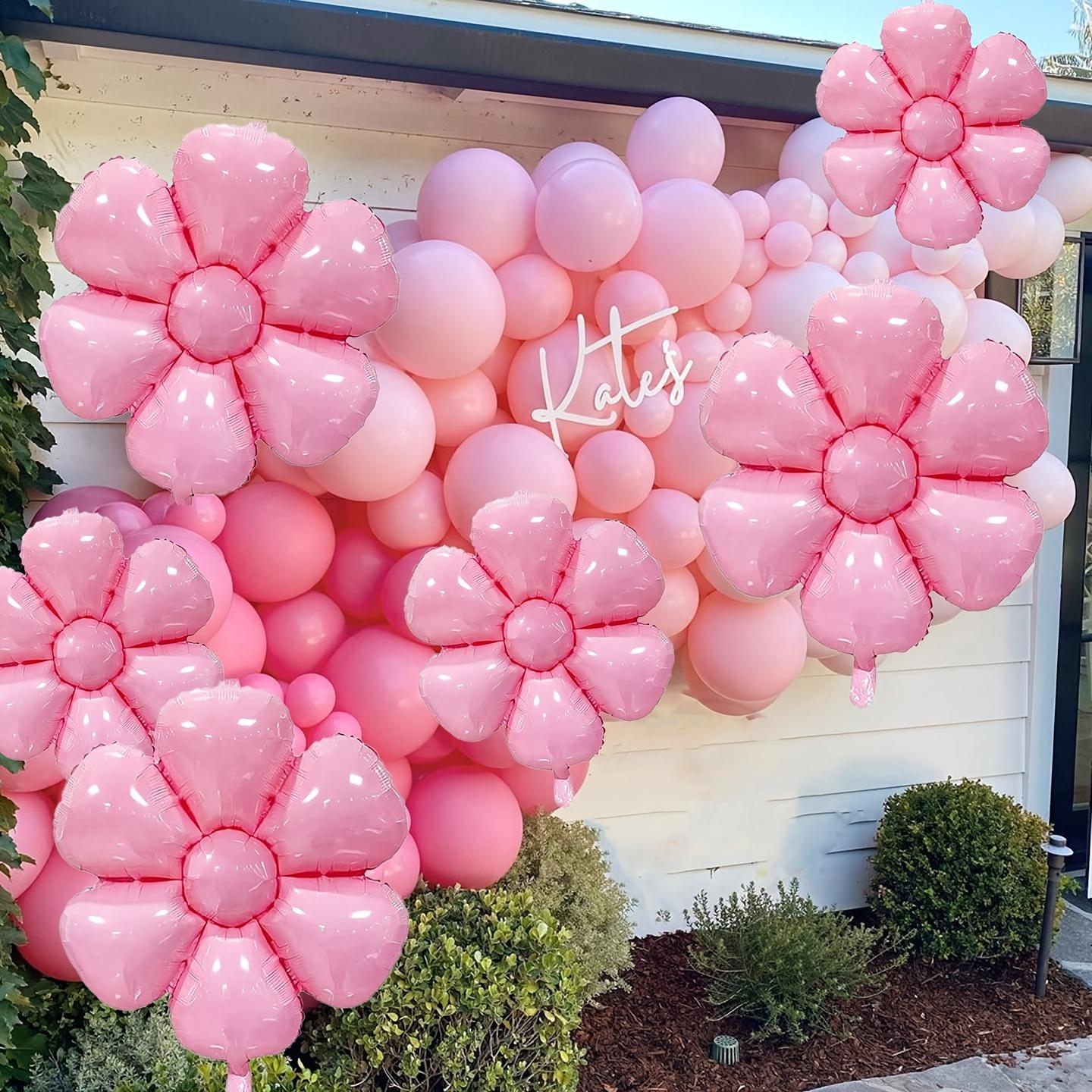 Pink Decor 15pcs Vibrant Macaron Daisy & Sunflower Mylar Balloons – Floral Inflatable Decor for Birthdays, Weddings, Celebrations, Holidays, Graduation & Anniversaries. Perfect for Photo Backdrops