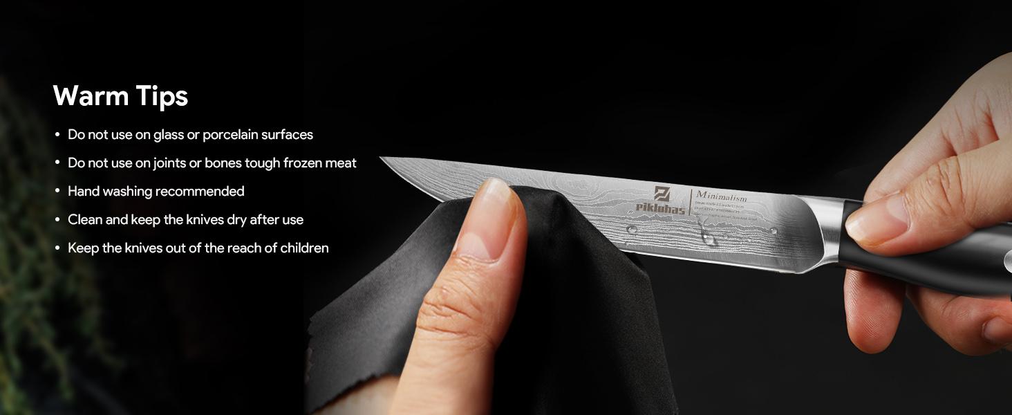 【TikTokShopJumpstart】Steak Knives Set of 6, 4.5 Inch Non Serrated Dinner Knife, Forged German Steel Damascus Pattern Straight Edge Meat Knife with Full Tang Handle, Dishwasher Safe, Ideal for Gift, Valentines Day Gift