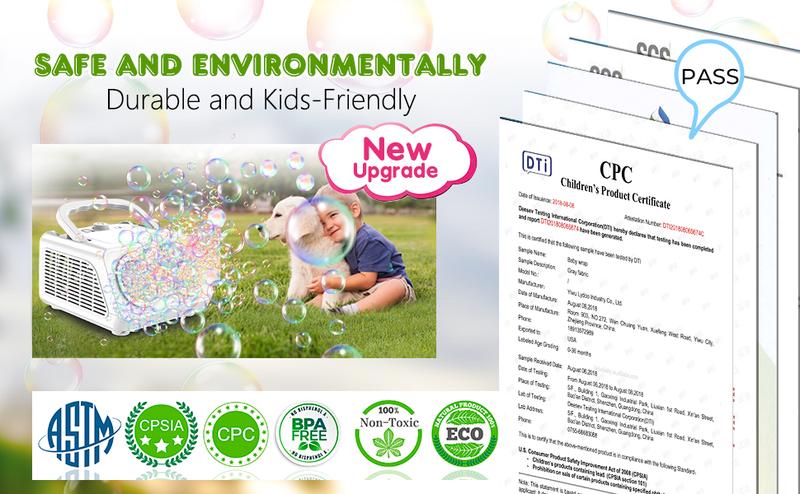 Zerhunt Upgrade Bubble Machine, 20000+ Bubbles Per Minute Bubble Blower, Toys for Boys and Girls Outdoorfun Birthday Parties Christmas