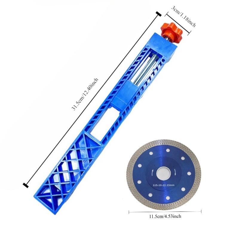Adjustable Cutting Machine Base + Three Saw Blades, Precision Wood Cutting Guide, New Electric Circular Saw Milling Clamp