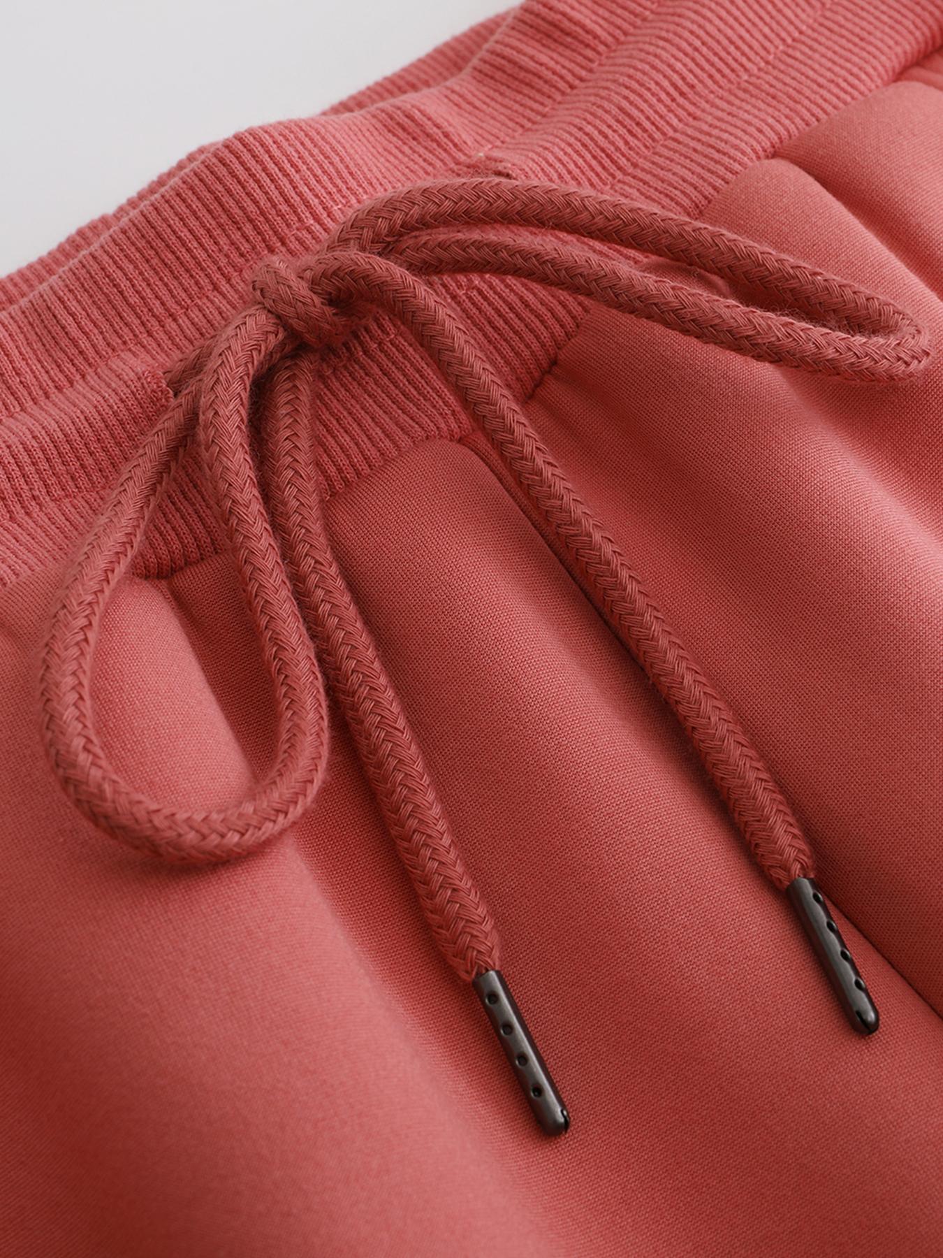 Women's Casual Straight Leg Fleece Lined Pants, Thickened Long Trousers for Fall & Winter, Daily Wear Fashion Sweatpants Bottom