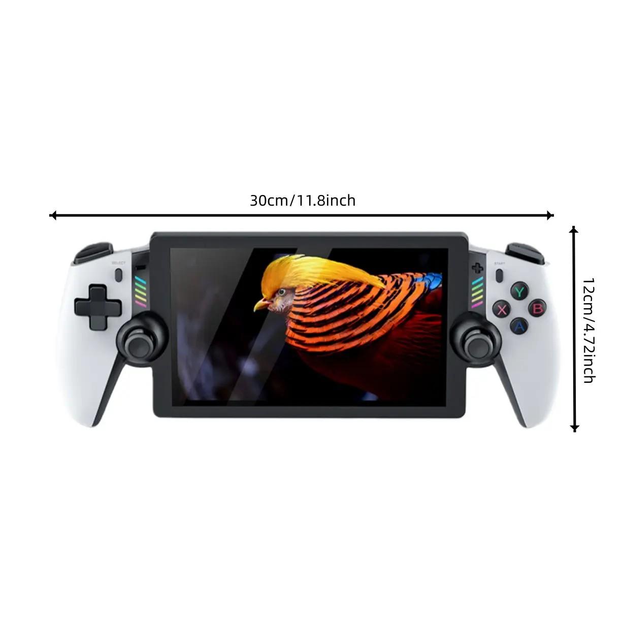 Portable Game Console M28, Supports Ps2 Large 3D Games, Dual Analog Sticks, Dual Vibration Motors, Hidden Stand, Ideal for Retro Gamers