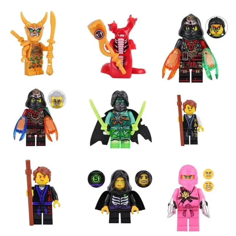 A151-159 DIY Building Block Kit, Miniature Wind Morrow Master Time and Space Twin Dragon Set with Kadu Lloyd Characters, Classic Puzzle Assembly Toy for Hobbies