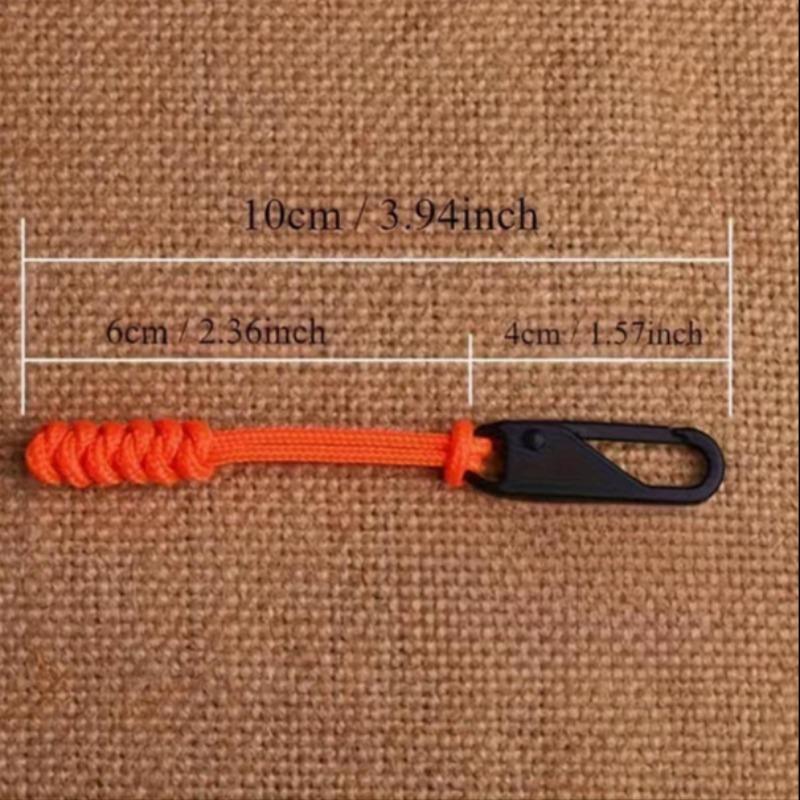Replaceable Zipper Pulls, Reusable Durable Zipper Slats & Ropes, Ideal for Backpacks, Jackets, Bags, Outdoor Camping & Mountaineering