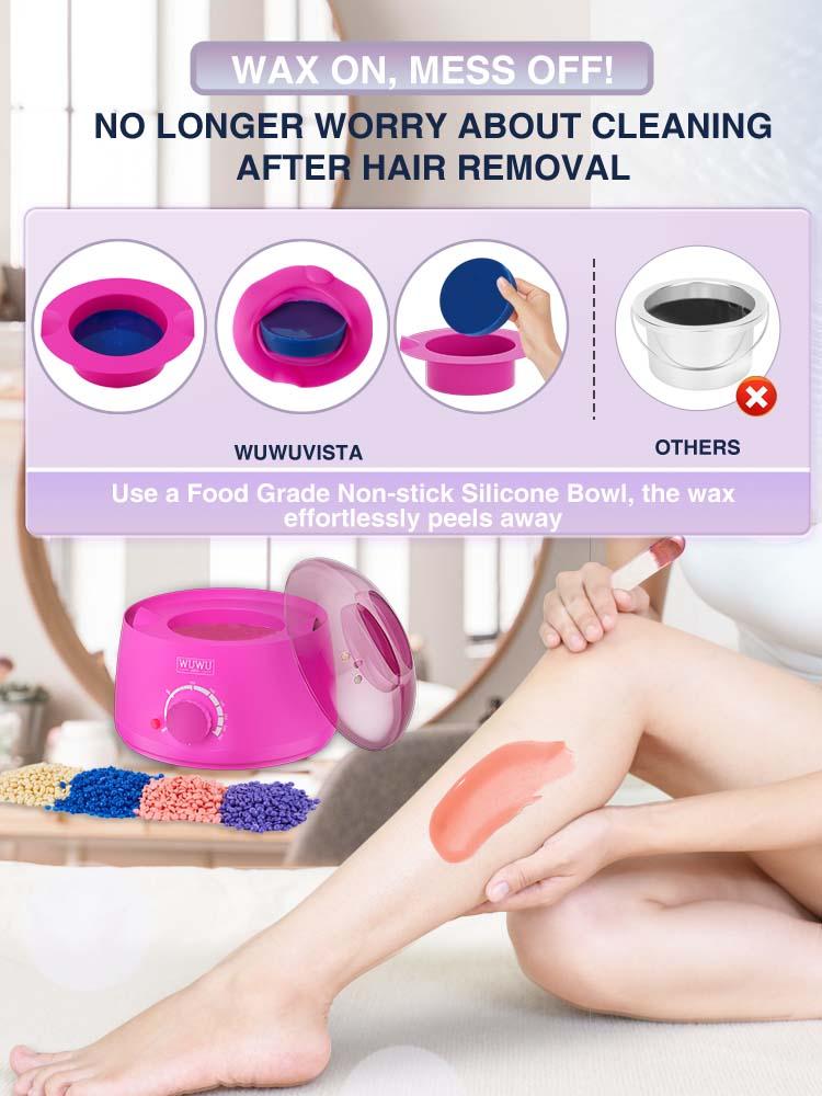 WUWUVISTA Waxing kit Hair Removal Hard Wax for Full Body/Face/Underarm/Bikini/Sensitive Skin for Women&Men(23 items)