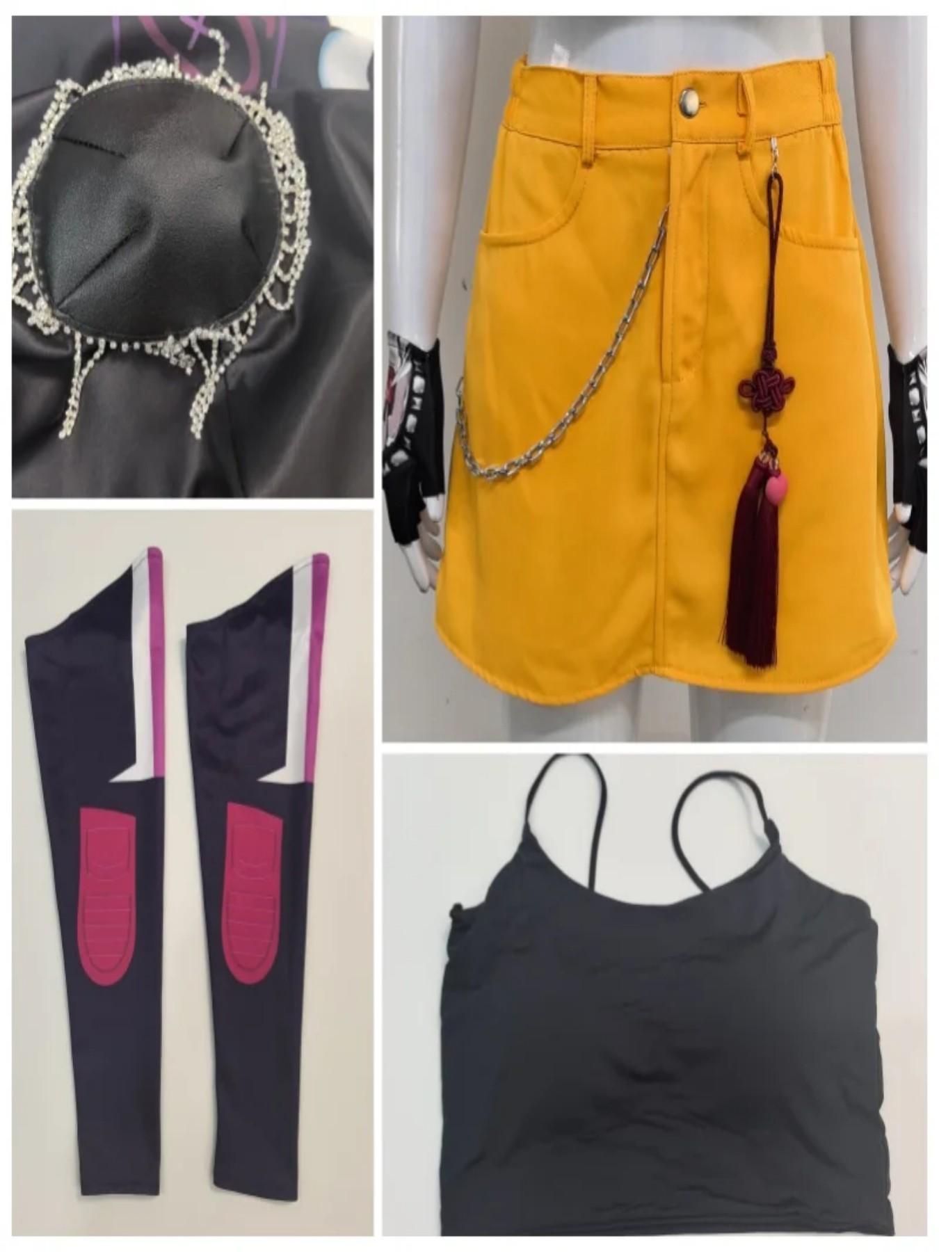 Anime KPop Demon Hunters Mira Cosplay Costume Wig Huntrix suit Halloween Party for Women Girls Carnival