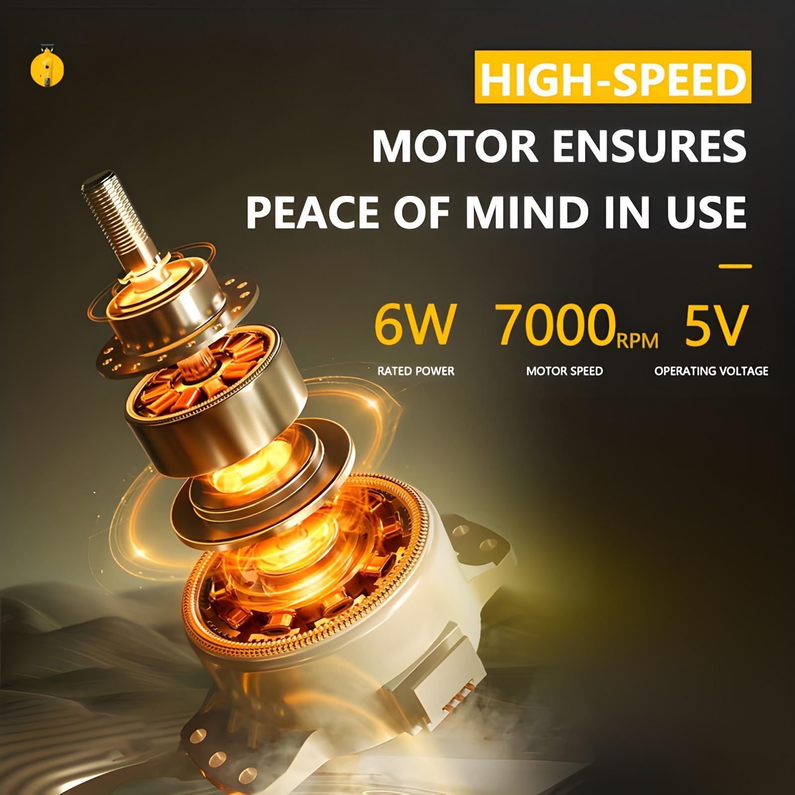 Kemei Km-1693 Men's Professional Hair Trimmer, USB Charging, 7000rpm High Precision Clipper, 1200mah Battery, Speed Adjustment