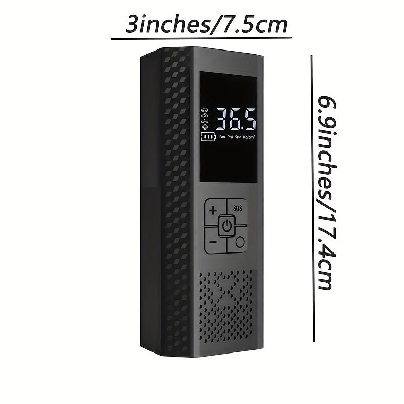 150PSI Portable Air Pump - Equipped with Digital Pressure Gauge, LED Light, USB Charging and Rechargeable Lithium Battery, Wireless Design, Suitable for Cars, Bicycles, Motorcycles, and Balls, Air Compressor, Portable Tire Inflator, Cordless Tire Inflator