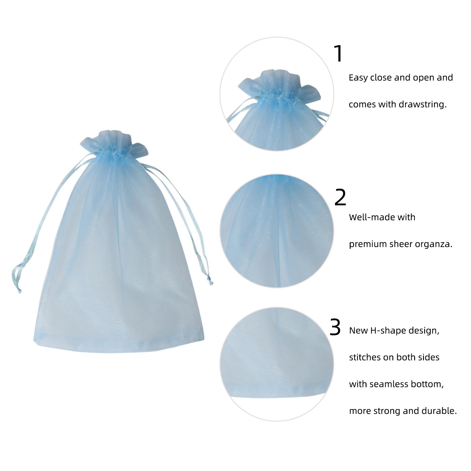 Wudygirl 5x7-inch organza bags with satin drawstrings, pack of 100. Perfect for parties and weddings as reusable gift bags. Transparent design, non-toxic, high-quality gift bags. Elegant gift packaging Paper Gifts Wudygirl 5x7-inch organza bags with satin drawstrings, pack of 100. Perfect for parties and weddings as reusable gift bags. Transparent design, non-toxic, high-quality gift bags. Elegant gift packaging Paper Gifts
