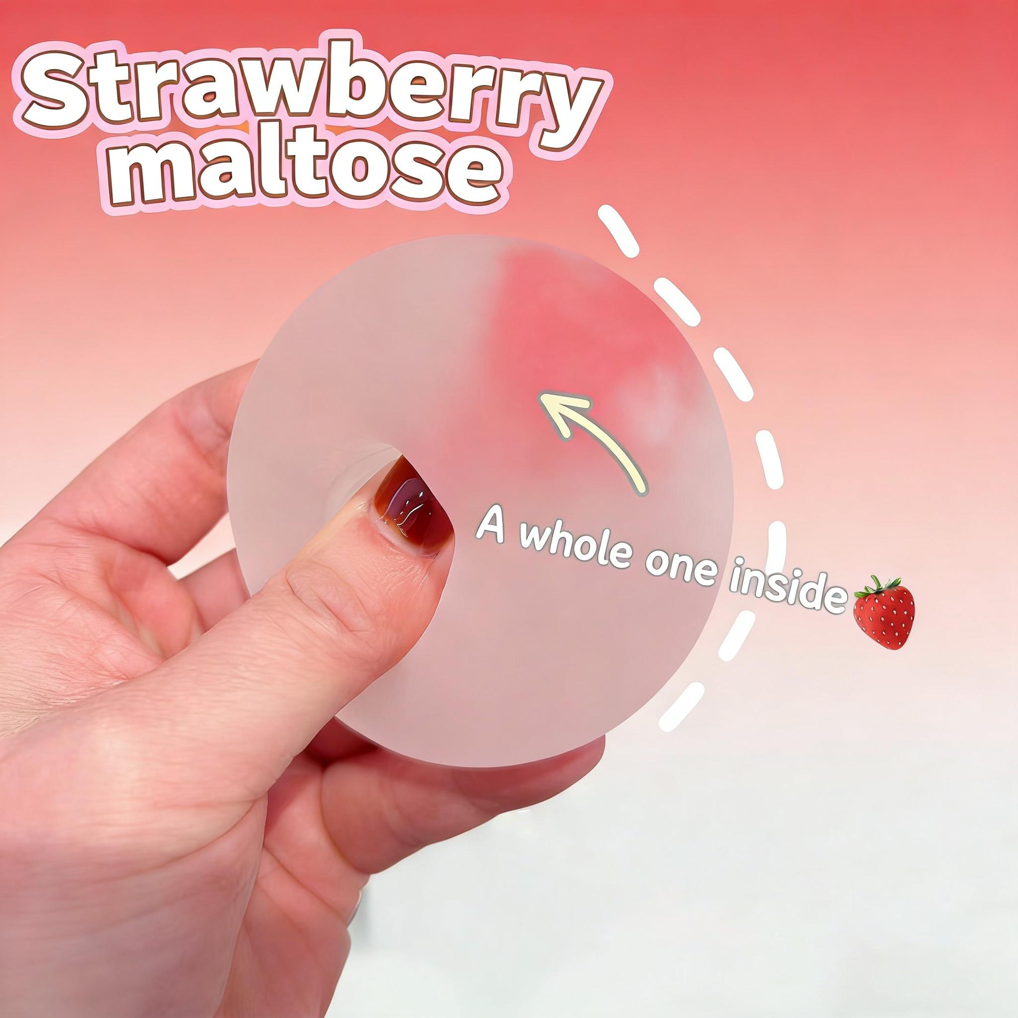 Blue Squishy Toys Anti Stress Sensory Fidgets Toy Soft Simulated Transparent Blue Slow-rebound Decompression Squeeze Toy High transparency jelly texture feels refreshing with just a pinch  Cute Translucent Pink Ball for Relaxation