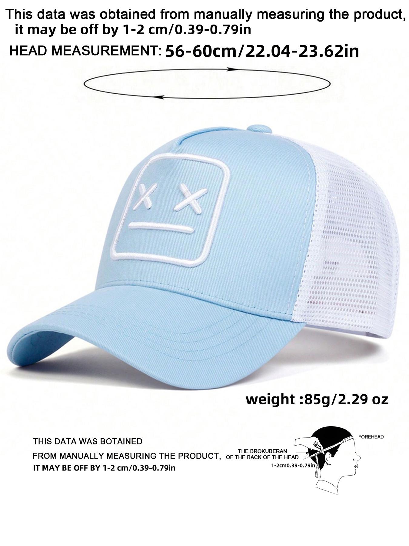 Unisex Embroidered Baseball Cap, Adjustable Sun Protection Hat, Graphic Hat, Casual Fitted Trucker Cap for All Seasons, Outdoor Travel Party Wear