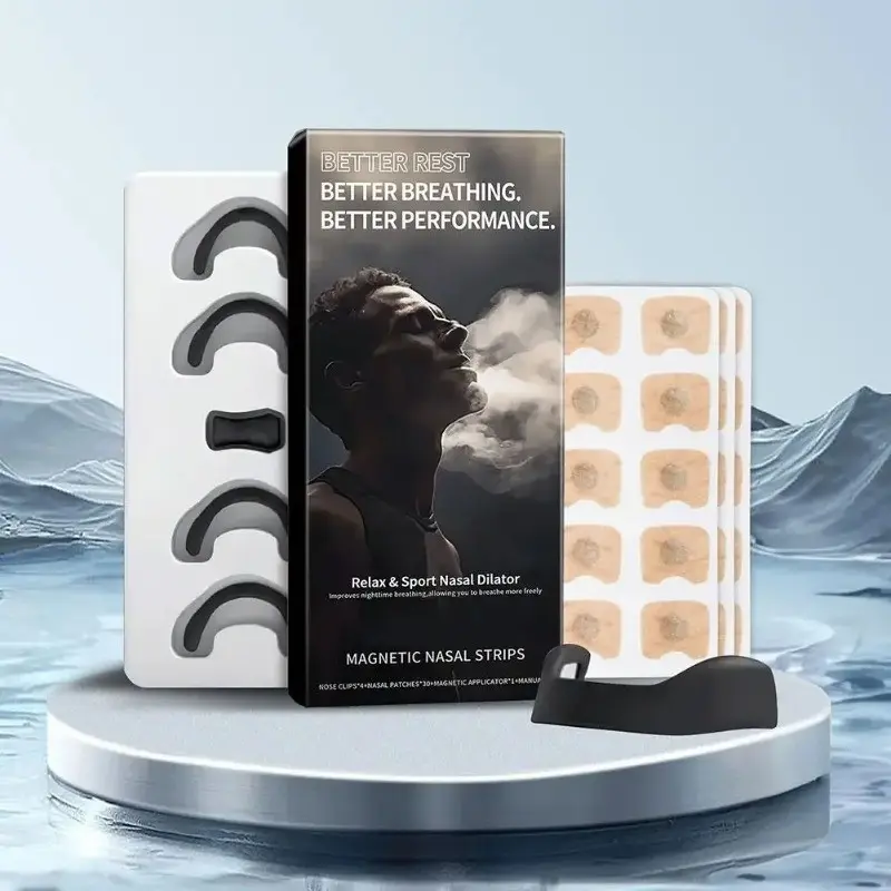 1 PC Anti Snoring Nose Strips for Breathing Correction Physical Boost Oxygen Intake, Improve Sleep Quality & Snoring Solution - Sweat Resistant, Skin Safe Nasal Strips