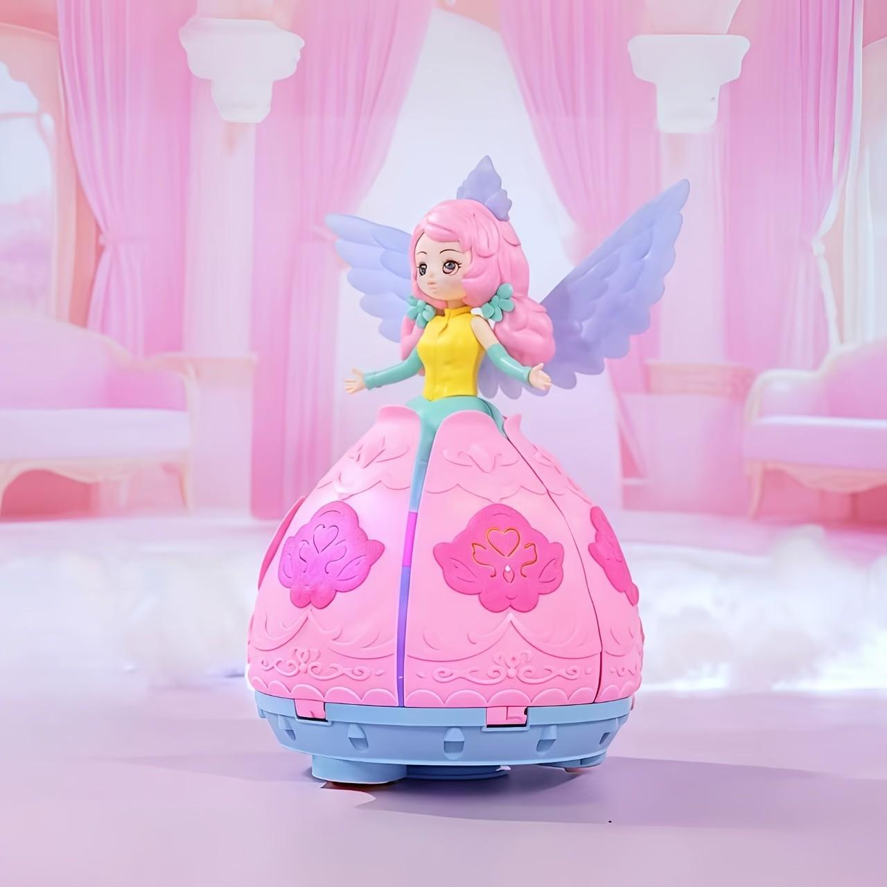 Dancing Princess Toy, 360 Degree Rotation, Light and Music, Automatic Obstacle Avoidance, Birthday Gift, Christmas Gift, Halloween Gift
