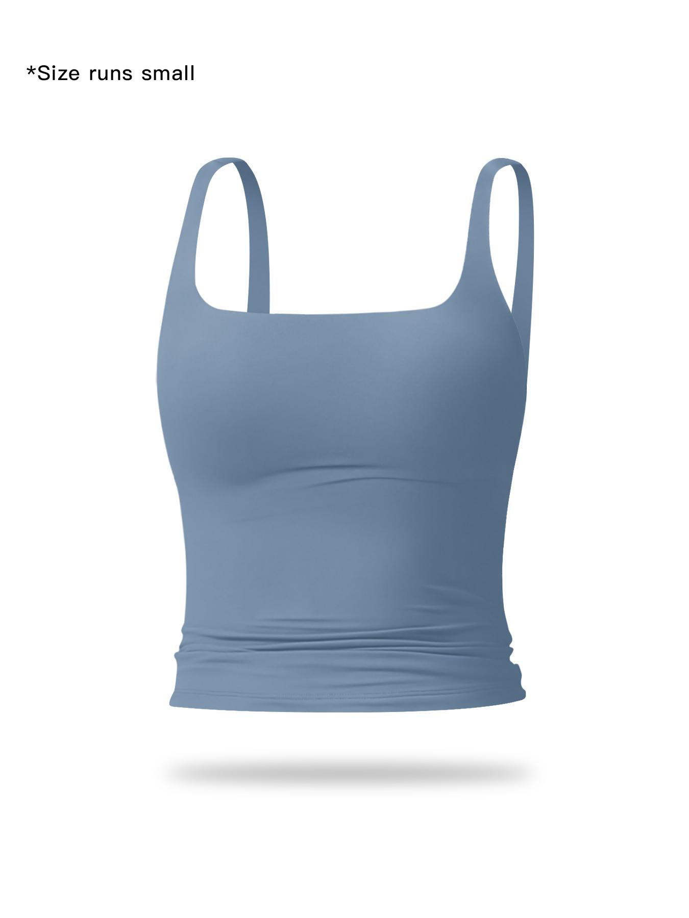 Women's Solid Color Sports Tank Top, Tight Sports Vest, Casual Comfy Breathable Sleeveless Sports Top for Yoga Gym Workout Running, Ladies Sportswear for All Seasons Women's Solid Color Sports Tank Top, Tight Sports Vest, Casual Comfy Breathable Sleeveless Sports Top for Yoga Gym Workout Running, Ladies Sportswear for All Seasons