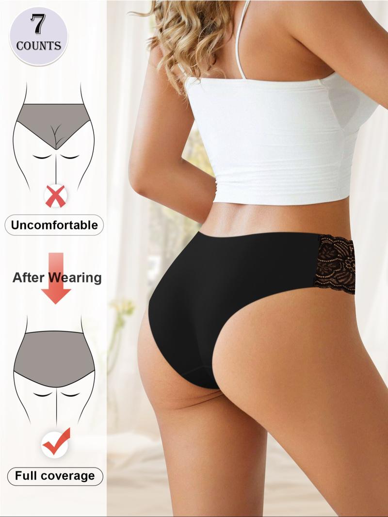 Women's Letter Print Panty, Soft Comfy Breathable Knicker for Daily Wear, Underwear for All Seasons