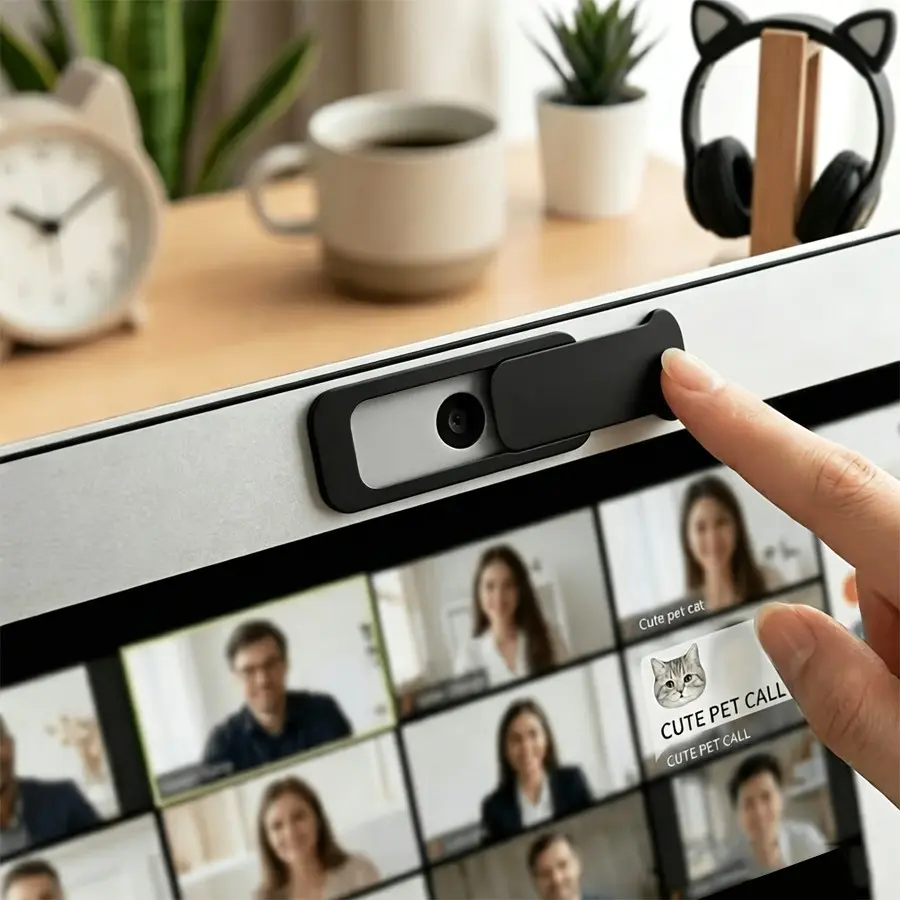 3-Pack Large Laptop Webcam Cover | Ultra-Thin Webcam Blocker for Privacy and Security Tech Accessories | Compatible with MacBook Pro, Laptops, Desktops, and PCs