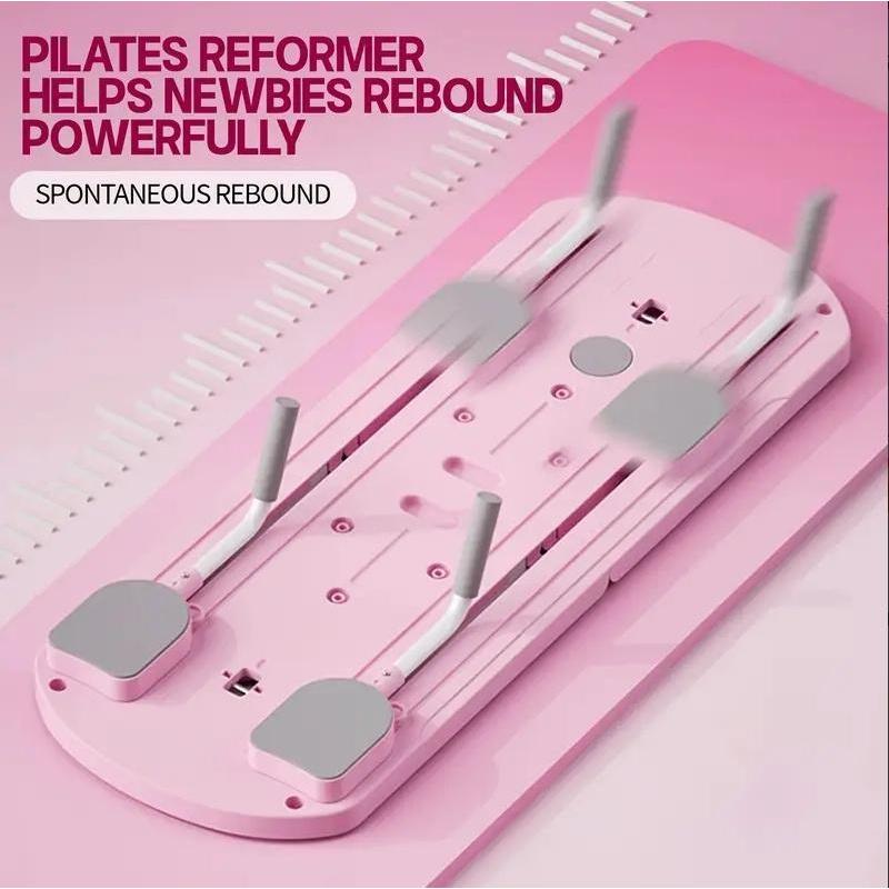 Pilates Board at home - (Pink) 8 in 1 Pilates Sliding Board ，2026 Pilates Reformer Set, pilates at home workouts，Multi-Purpose Foldable Pilates Reformer Board for Home Pad ， pilates board