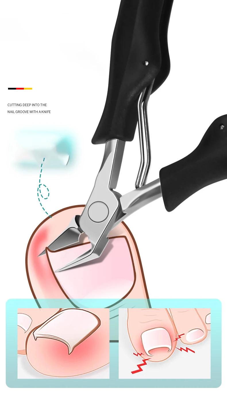 1pc,Sharp Toenail Ingrown Cuticle Nipper Nail Clipper Edge Cutter Scissor Nail Pliers Tool Dead Skin Remover Pedicure Manicure Tools
