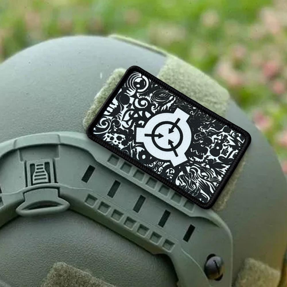 SCP Foundation Tactical Morale Meme Patch Chevron Military Army Badge Hook Loop Emblem for Backpack Airsoft Gear Vest