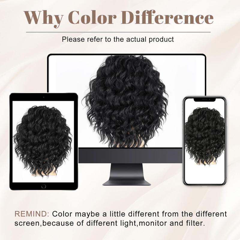 Ponytail Extension 12" Short Claw Ponytail Extension Wavy Curly Jaw Clip in Pony tails Hair Extension Natural Synthetic Hairpiece for Women