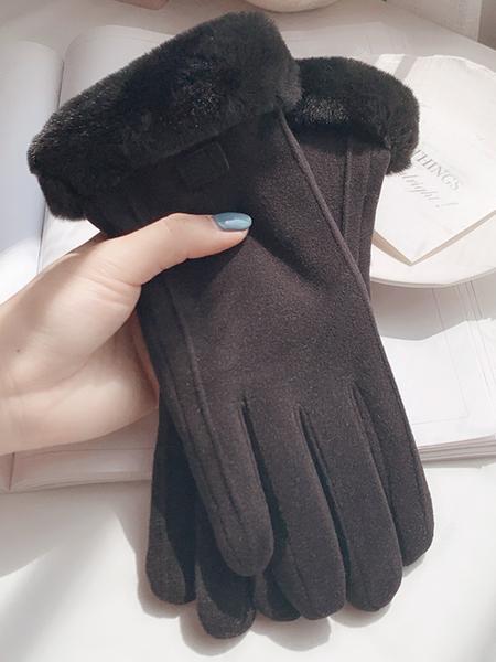 Women's Thick Warm Gloves for Fall & Winter, Windproof Touchscreen Compatible, Ideal for Cycling, Electric Bike, Daily Sports