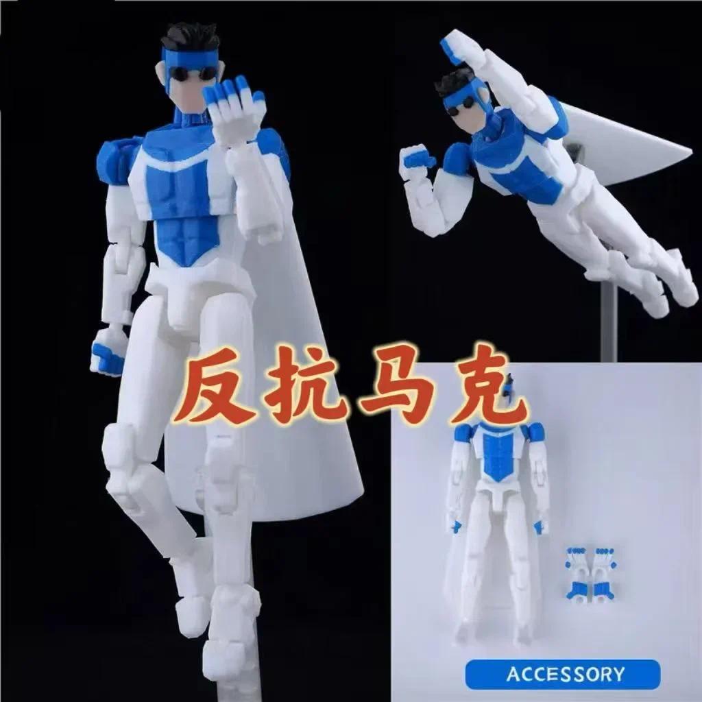 3D Printed Lucky13 Invincibles Tech Jacker Movable Soldier Multijoint Movable T13 Figurines Assembly Mecha Toy Holiday Gift